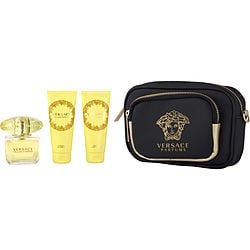 VERSACE YELLOW DIAMOND by Gianni Versace EDT SPRAY 3 OZ & BODY LOTION 3.4 OZ & SHOWER GEL 3.4 OZ & CLUTCH